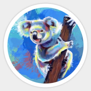 Koala Bear - Colorful Animal Illustration Sticker